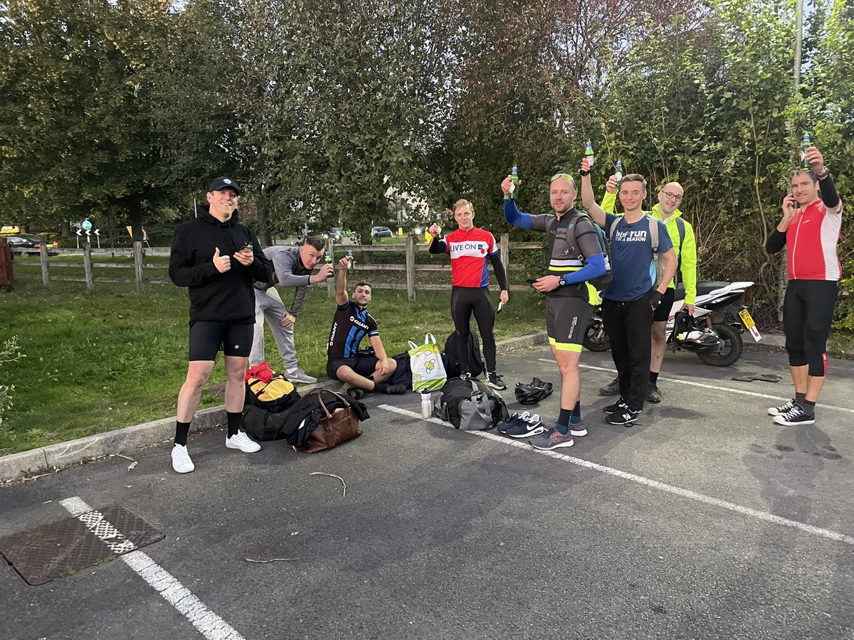Day 2 complete, 109 miles complete and a well deserved beer for the guys! Please donate for <a href="/BBCCiN/">BBC Children in Need</a> , 89 miles to Gloucester tomo #pedalfrompenzance <a href="/MGeracu2talent/">U2Development</a> <a href="/Bswallow27/">Brian swallow</a> @JamesEracSWU5