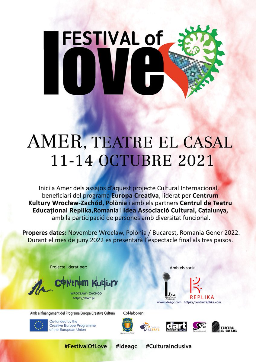 idea_gc's tweet photo. Agraïts a @AjuntamentAmer i #AjuntamentRiudellots per la seva col·laboració en aquest projecte beneficiari @EUCreativa_ES @europe_creative liderat pel @CKWZ_ i Centrul de Teatru Educațional Replika
#Ideagc
#Amer
#CulturaInclusiva https://t.co/cbEW1aPaiU