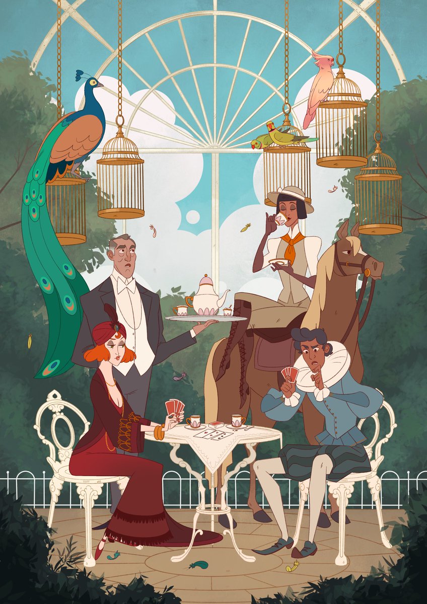 HeyAndyBennett's tweet photo. Some illos I got to create for @Wanderers_Tome’s Kickstarter Flabbergasted. The campaign is already 300% funded and the game itself is a blast. Link below. https://t.co/P8k6wg9ztt