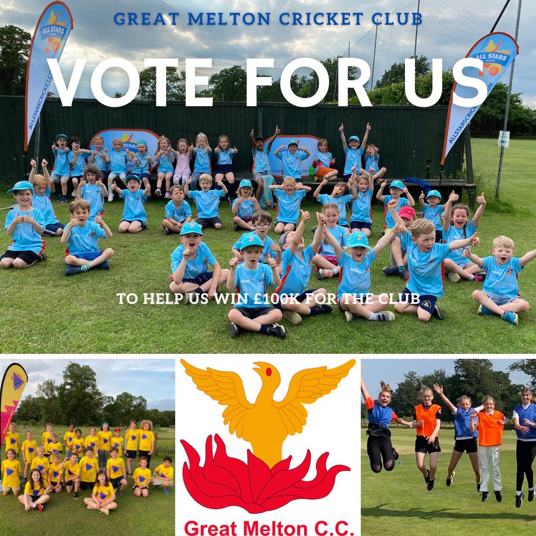 GreatMeltonCC's tweet photo. We need your help to win up to £100,000 with @PersimmonHomes #BuildingFutures in partnership with @TeamGB All you need you to do is vote for us here https://t.co/aycO1pY3kp every day from now 'til Nov 19. Please share and encourage others to do the same @NorfolkCB https://t.co/17LbwPs9Li