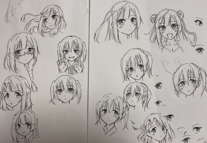 ゆうぽむとせつ菜をいっぱい描く意志。右のはお気に入り……… 