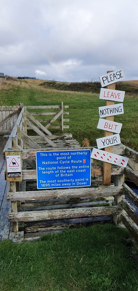 Finally made it to the furthest point north in the UK. My car with no more uk roads to travel on northbound.