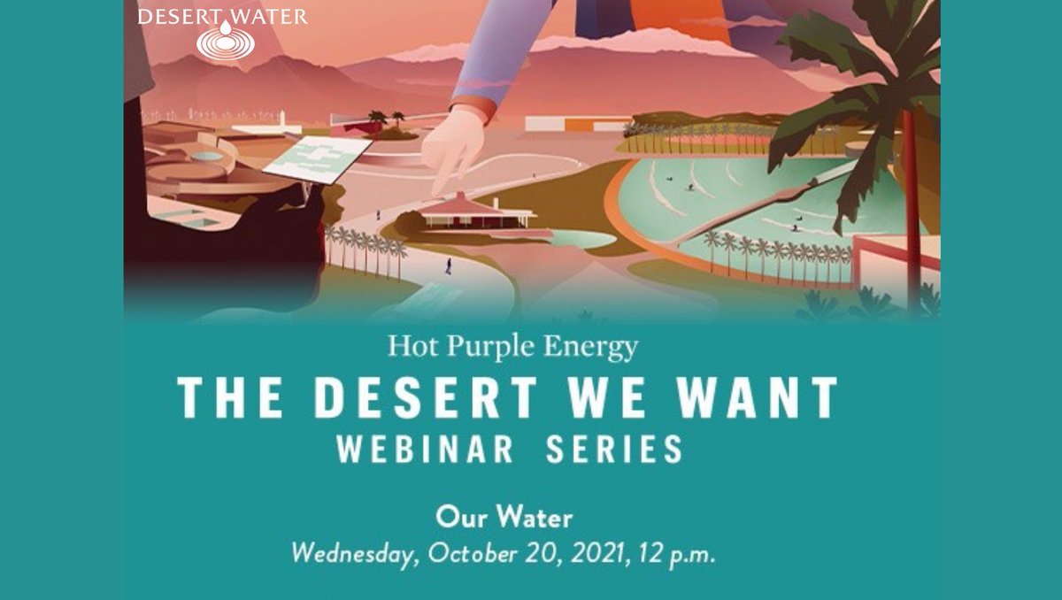 With California in a drought, water is on everyone’s mind. Join the <a href="/palmspringslife/">Palm Springs Life</a> The Desert We Want webinar on Oct. 20. <a href="/AngelaWChen/">Angela Chen KESQ</a> with <a href="/KESQ/">KESQ News Channel 3</a> will moderate a discussion with local water managers.  Register for free here: bit.ly/3m3XqZW 🏜️💦<a href="/hotpurpleenergy/">Hot Purple Energy</a> #water