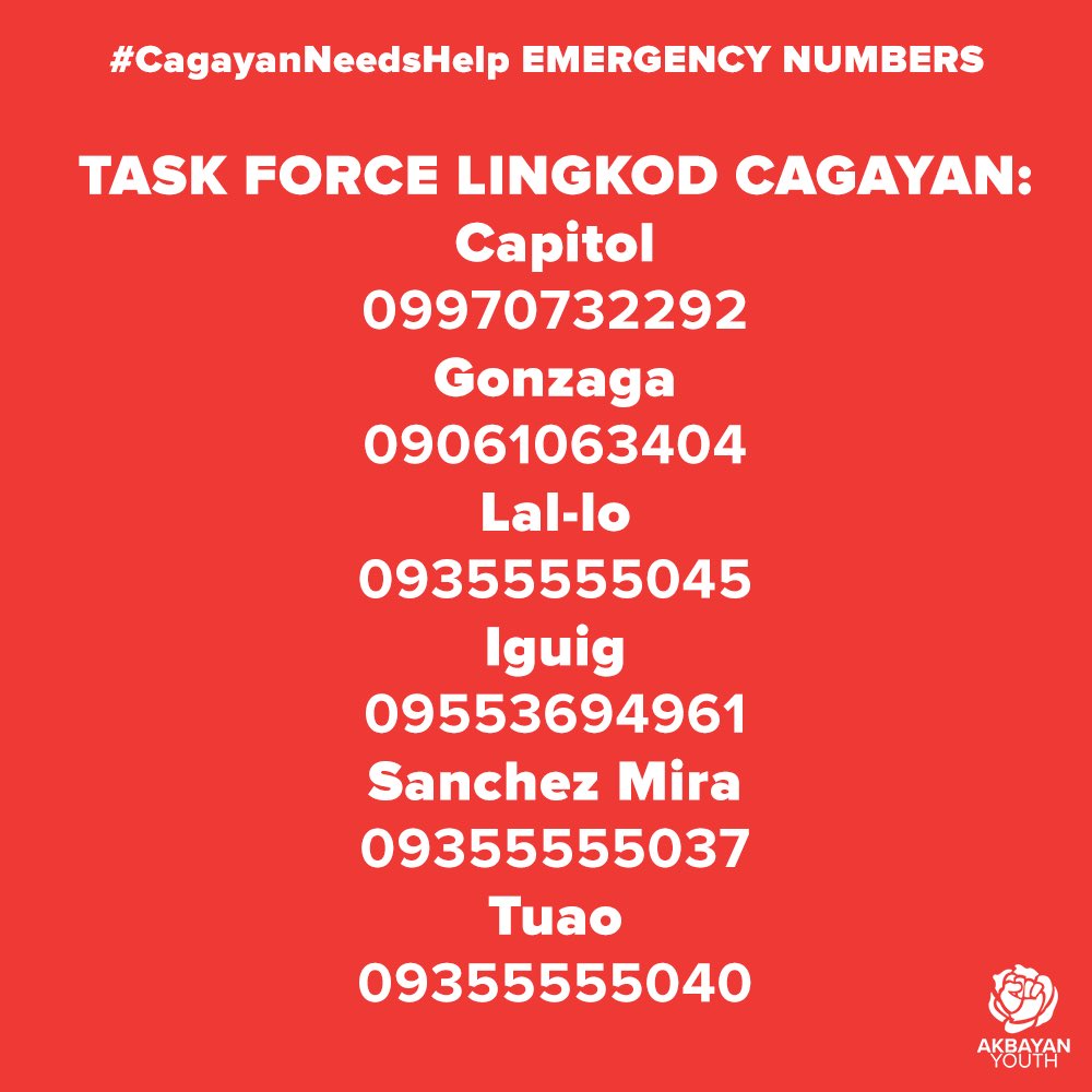 raymond_naguit's tweet image. One of our members compiled emergency numbers for #NorthernLuzonNeedsHelp. 

Baka makatulong po 🙏 

 #RescuePH #MaringPH #CagayanNeedsHelp