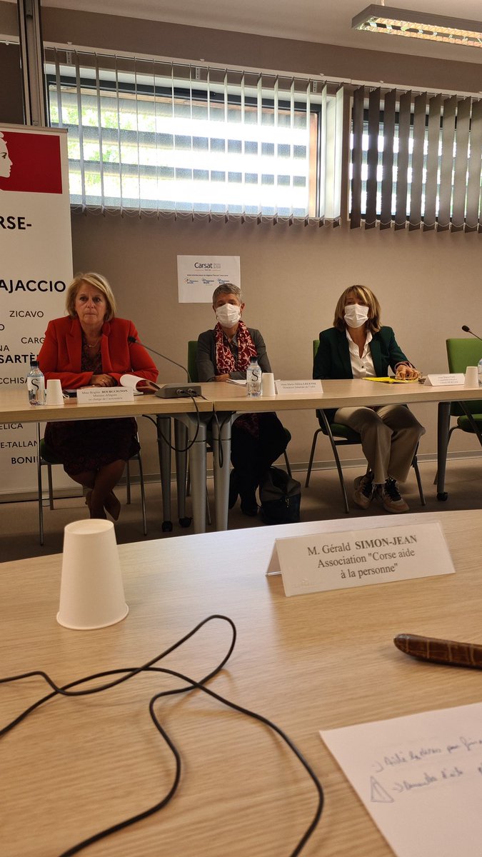 En réunion de travail avec <a href="/FaziBianca/">Fazi Bianca</a> autour du projet de création d'une 1ère résidence autonomie en Corse qui sera basée <a href="/VilleCorti/">Ville de Corte - Cità di Corti</a> et que le Gouvernement va soutenir financièrement. C'est une 3ème voie pour vieillir, alternative à l'EHPAD et plus conviviale que le domicile
