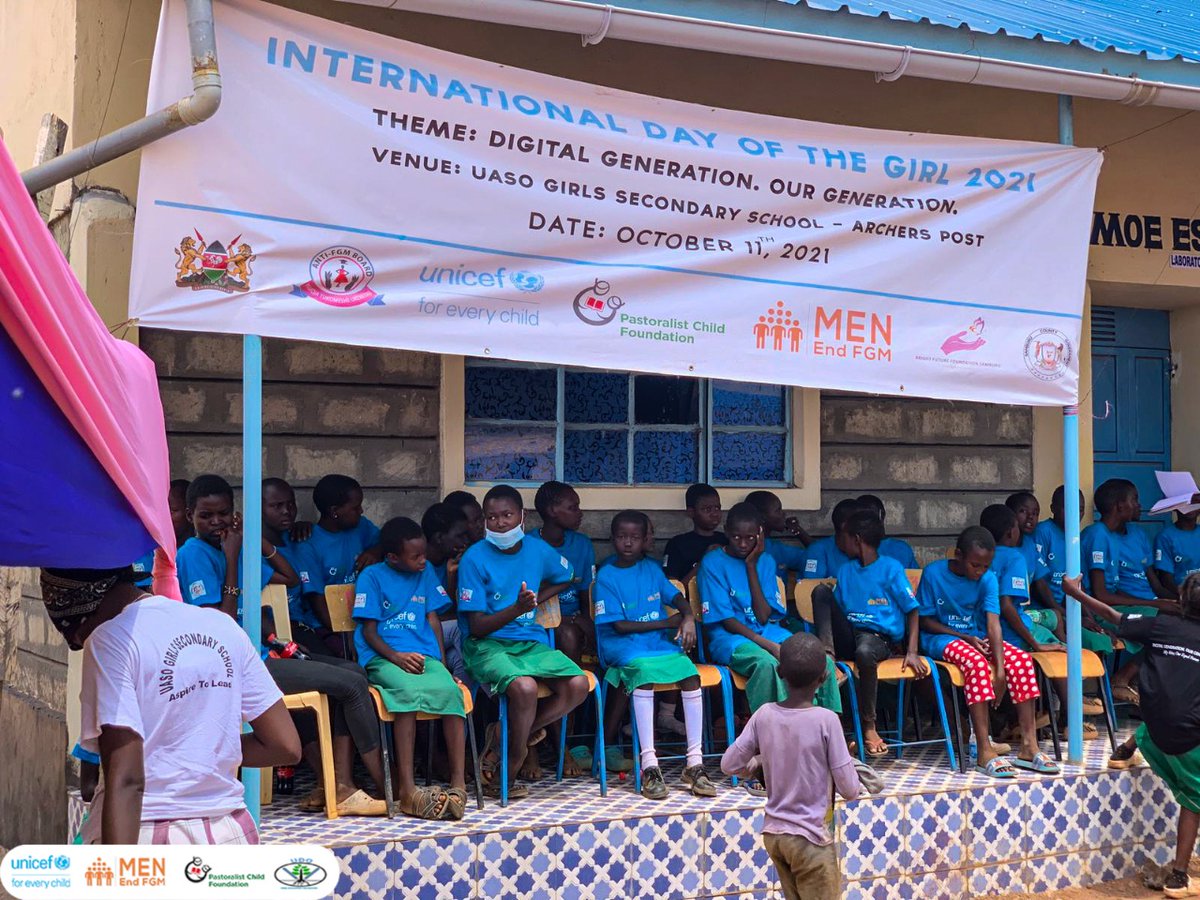 samuelleadismo's tweet photo. Today, we are in Uaso Girls Secondary School-Samburu to commemorate the International Day of the Girl Child 2021.      
 Themed: Digital Generation, Our Generation!
Every girl voice can change the world.
#UNICEF 
#AntiFGMBoard 
#PCF 
#MenEndFGM https://t.co/YUsWBWrdX1