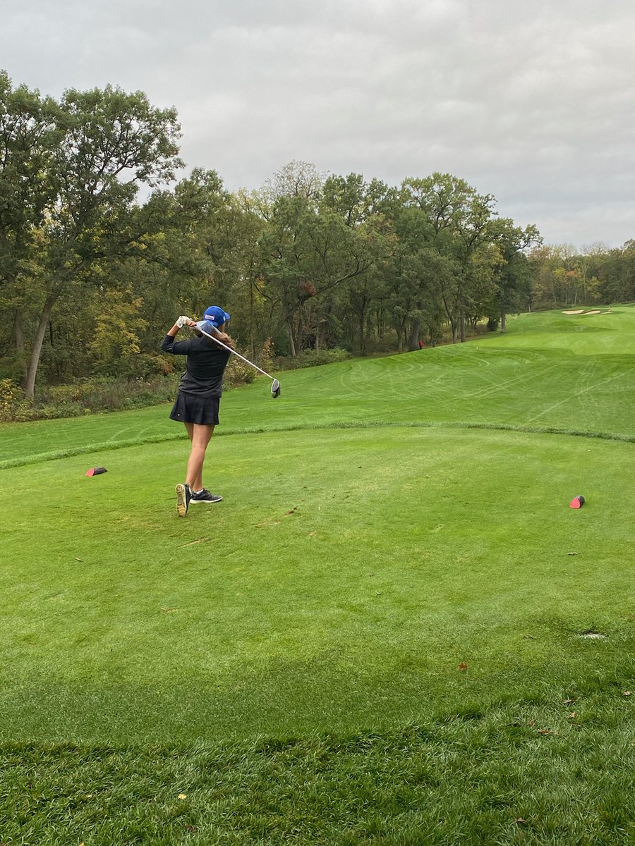BCLancerGolf's tweet image. Eva Kumer on the 10th tee @BCHSAAD @wiaawistate