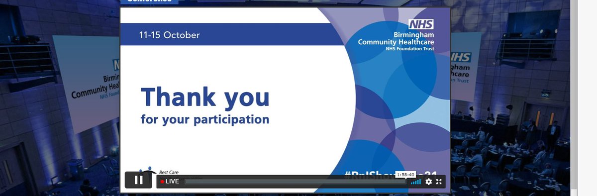 and thats it for day one... a taster of whats to come for the rest of the week and showcasing the trusts research and innovation profile

<a href="/bhamcommunity/">@bhamcommunity</a> <a href="/CommunityHART/">CHART</a> #RnIShowcase21