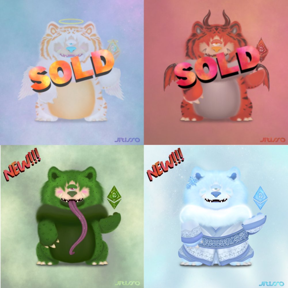 Thank you again <a href="/brendalynnshepp/">Brendalynnshepp 🇨🇦66K_JD🇨🇦🌺</a> you are the best and first collector I ever had. I will continue improving my work quality and creativity to make a better work for all the collector who love and support me. I’m more than lucky to have a great collector like you 🙏🏻🐯