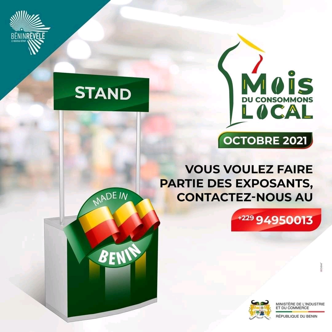 consommonsbenin's tweet photo. 📍Vous êtes dans la production locale,
Vous faites du made in Bénin, 
Vous voulez vous faire connaître encore plus, 
Nous vous donnons de la visibilité durant le Mois du #ConsommonsLocal.

📌Contactez nous par appel et whatsApp: https://t.co/AxGFoVGbqF

#consommonslocalbj #wasexo https://t.co/x98Gtu1bQN