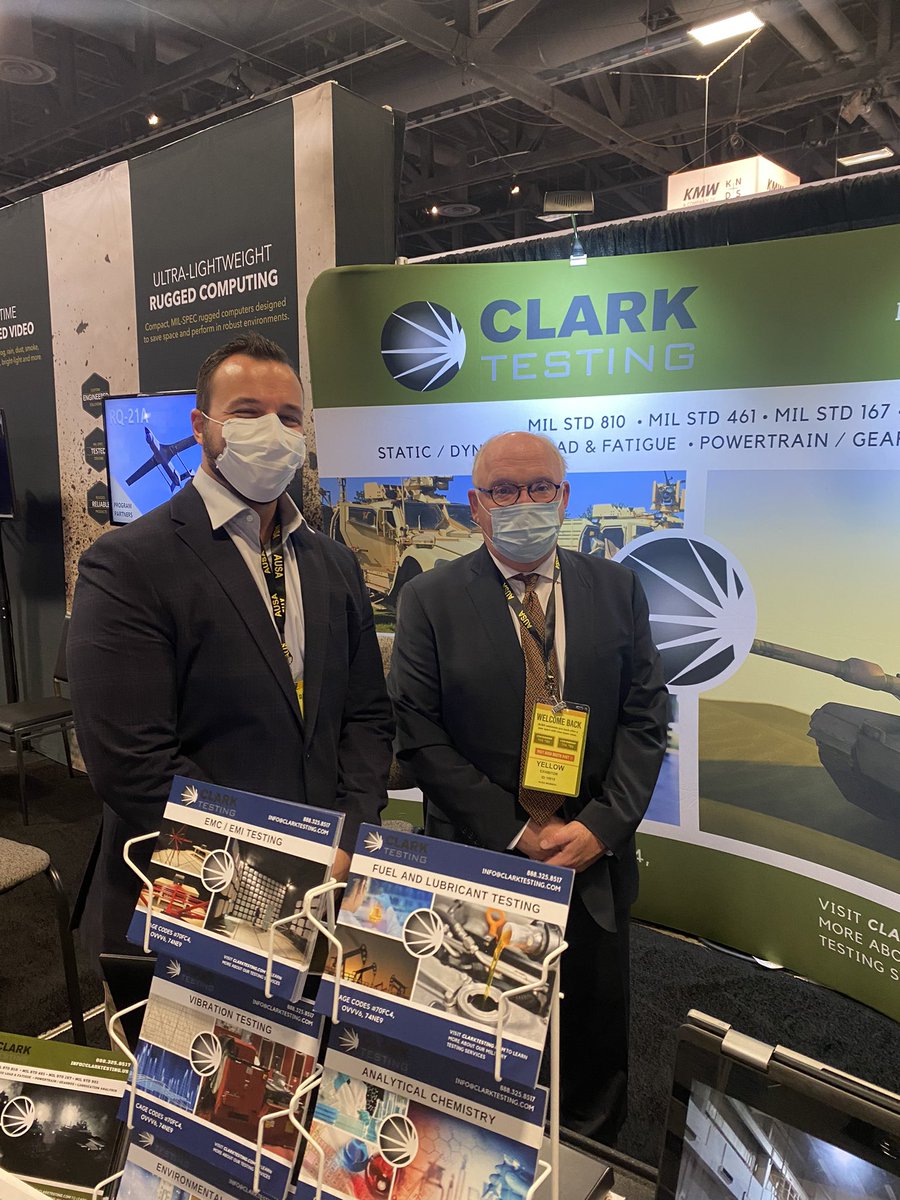 Clark_Testing's tweet image. Great to be back at #AUSA2021. Visit Clark Testing Hall B Booth 2114