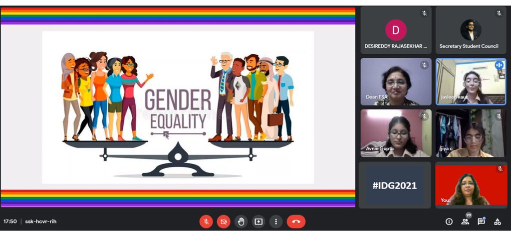 Delighted to be included in a gender sensitization workshop on this #DayOfTheGirl empowering youth and promoting equality, diversity and inclusiveness at educational spaces. #IDG2021