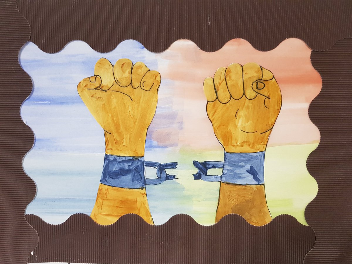 Year 4 Peach are showing off their artistic skills. This week we have been inspired by Frederick Douglass and the work he did during the America Civil War. #BlackHistoryMonth #caredarefairshare @FocusTrust1 https://t.co/PZ9yoDFhMB
