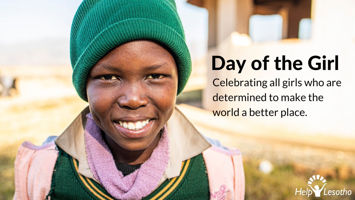 HelpLesotho's tweet photo. We mark #InternationalDayOfGirlChild by celebrating all girls who are taking steps - big and small - to make their world safer and more equitable. #lesotho https://t.co/afViRhd4Fl