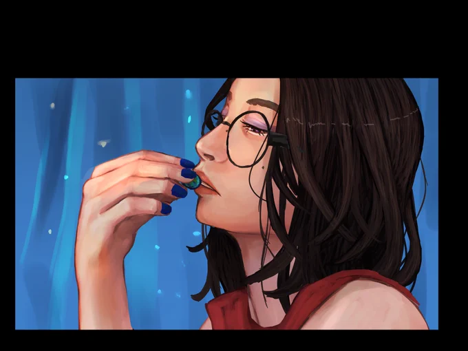 #私の絵柄が性癖に刺さる人に届いてほしい    
#私の絵柄が好みって人にフォローされたい

色々いじりましたがこれで完成にしたいと思います 