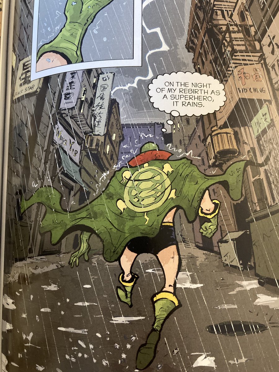 lipka679's tweet photo. Daily Comic Recommendation: The Shadow Hero by @geneluenyang and @sonnyliew from #firstsecondbooks. Pulpy superhero tale from a different time. Sweet tale of family, heritage, duty, heroism and the Green Turtle. https://t.co/tOLO3VxjFO