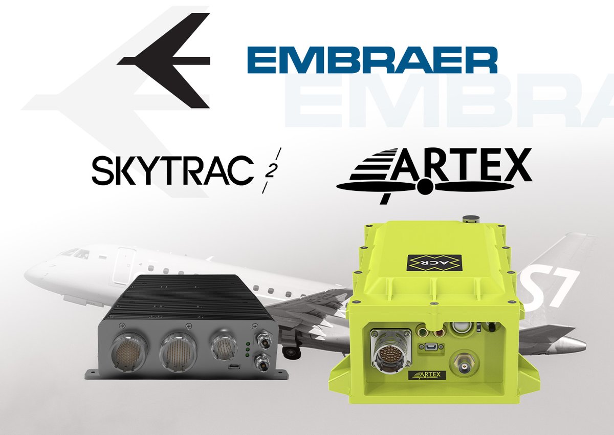 ACRARTEX's tweet photo. PRESS RELEASE: @SKYTRACSystems  &amp; @ACRARTEX
 have signed an agreement with @embraer to provide ADT &amp; ELT-DT technology to upcoming #GADSS requirements. #aviation #airlines @EmbraerNews #nbaa2021 #bizav
https://t.co/Ixq7VQlZmU https://t.co/P0XNlXgQQo