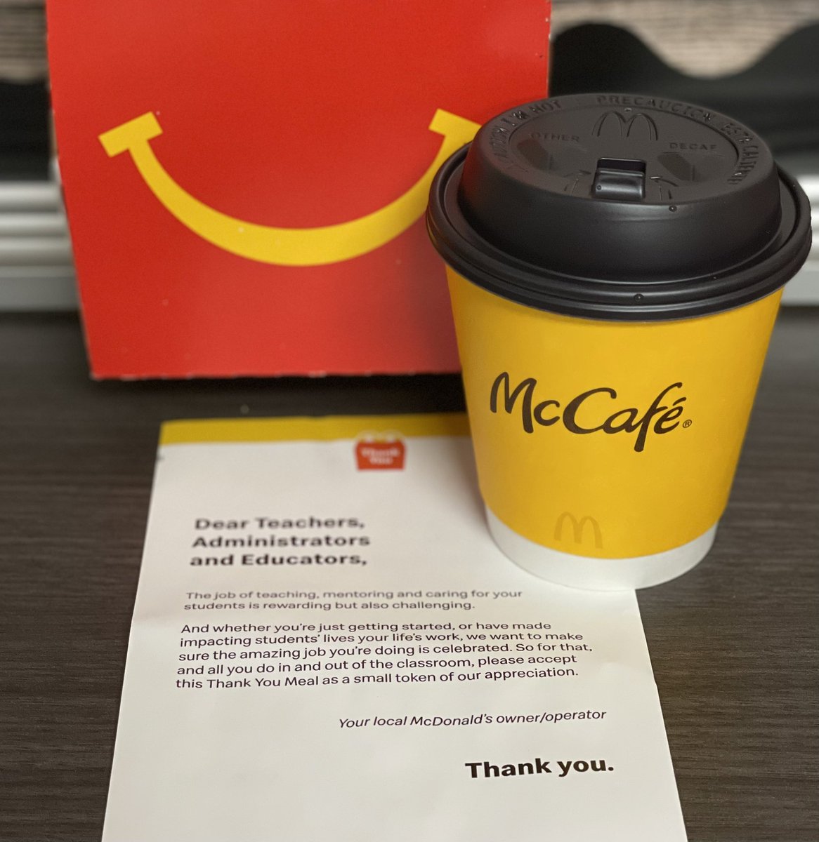 anndrea (@anndreasearby) on Twitter photo Thank you <a href="/McDonalds/">McDonald's</a> for the wonderful start to a Monday! Thank you breakfast for educators 10/11-15. Thank you <a href="/McDonalds/">McDonald's</a> for the wonderful start to a Monday! Thank you breakfast for educators 10/11-15.