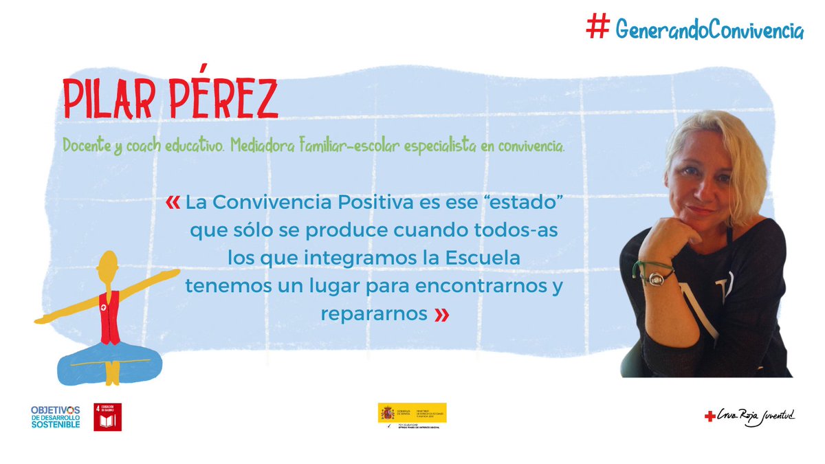 CRE_Juventud's tweet photo. ¡Nueva incorporación! Silvia Ortega no podrá acompañarnos, pero en su lugar tendremos a Pilar Pérez, (@pililiam) de su mismo gabinete, con la conferencia 'Comprendiendo y reparando el entorno de los implicados' el sábado 16. ¡Qué ganas de escucharla! #GenerandoConvivencia https://t.co/ltiOAWVBiZ