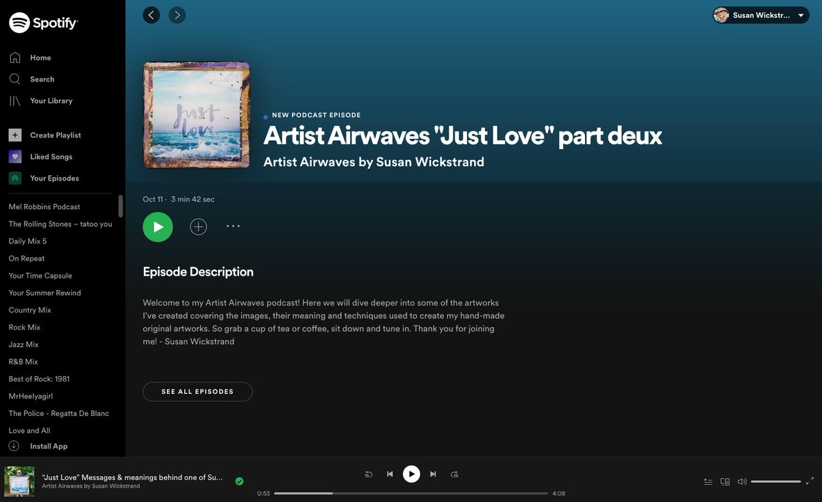 Listen to Artist Airwaves by Susan Wickstrand  on <a href="/anchor/">Jackie Westrick</a> anchor.fm/susan-wickstra… #artpodcast #artistsusanwickstrand #encaustic