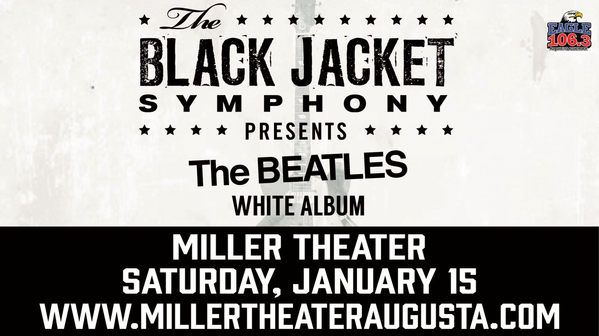 January 15, 2022 | The Black Jacket Symphony recreates The Beatles' "White Album" live in its entirety—note for note, sound for sound—plus a full set of greatest hits from the evening’s artist.