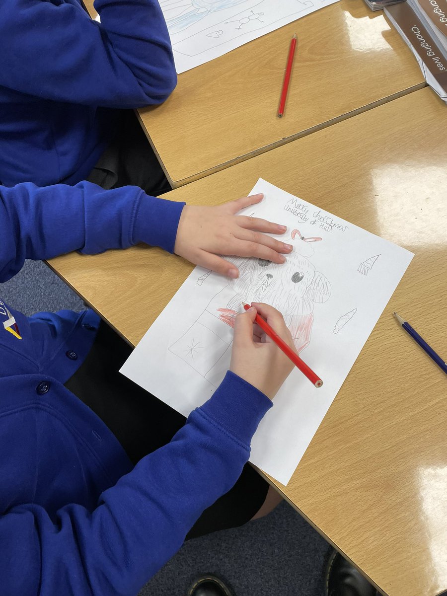 MissHarris220's tweet photo. Designing our Christmas cards for Children’s University @DeltaCraven @CravenMrGillen https://t.co/jssWoG49fJ