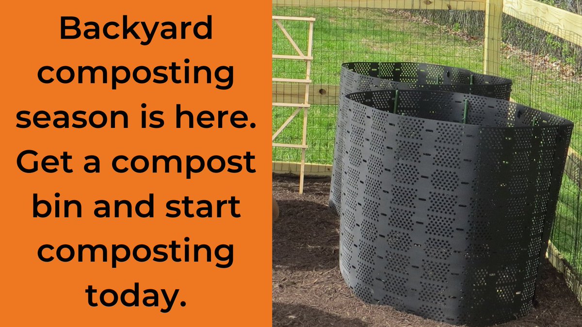 MyGreenMC's tweet photo. Instead of raking leaves ans placing them at the curb for yard trim recycling collection, get a compost bin and compost them. Bins are available for Montgomery County residents at a pick-up location near you. #BackyardComposting #CompostBins
Visit https://t.co/Jm4ano9l6l https://t.co/ltYz8S9fat