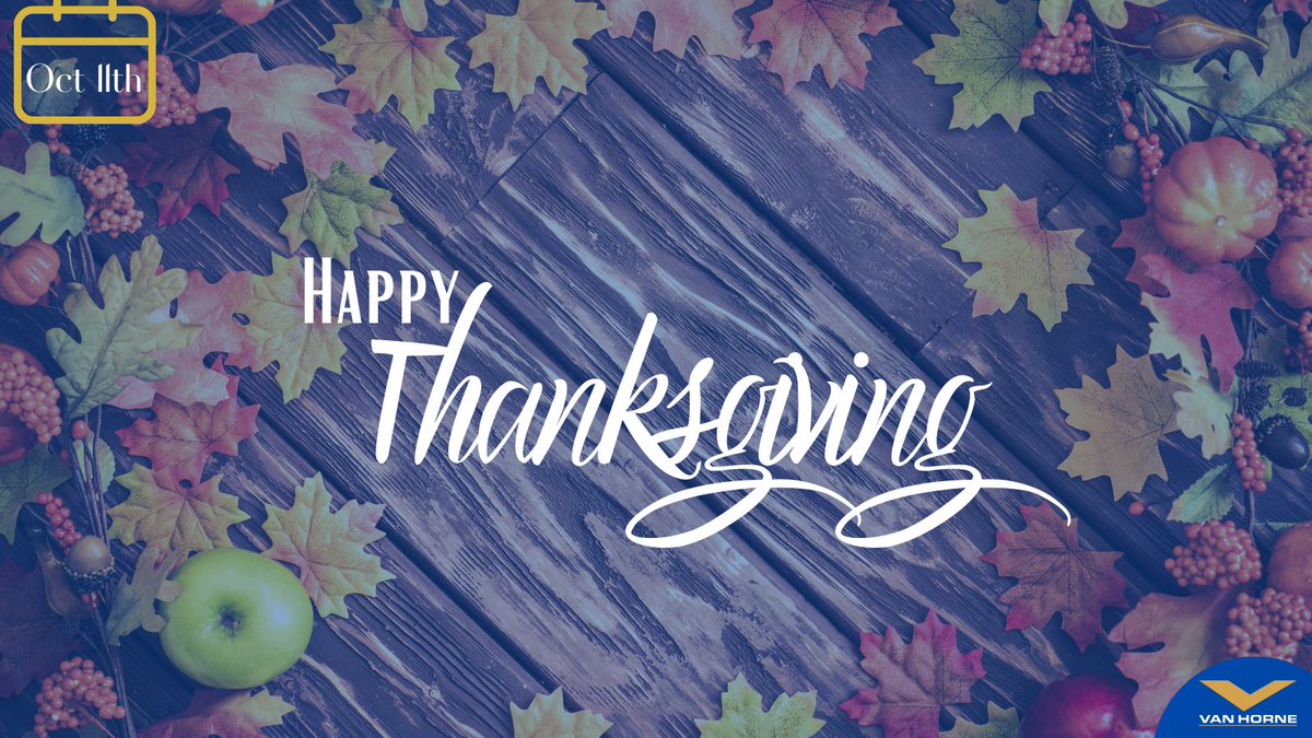 “Gratitude can transform common days into thanksgiving, turn routine jobs into joy, and change ordinary opportunities into blessings.” William Arthur Ward
Our #VanHorne family would like to wish everyone a wonderful holiday filled with love and gratitude. Happy #thanksgivingday!