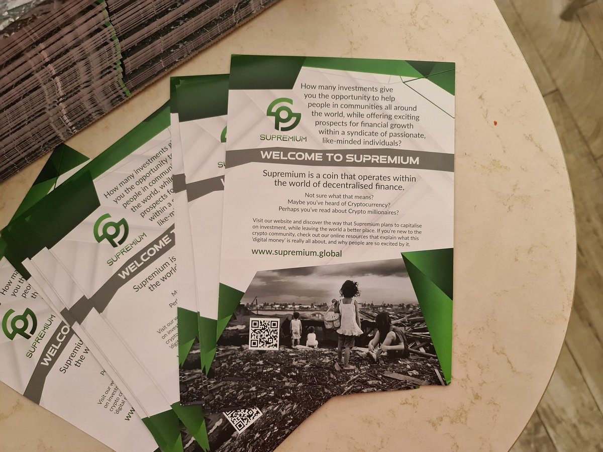SupremiumSUPR's tweet photo. 5000 leaflets ready to be dropped #levelup #Crypto #supremium https://t.co/RK0IA0YM8M