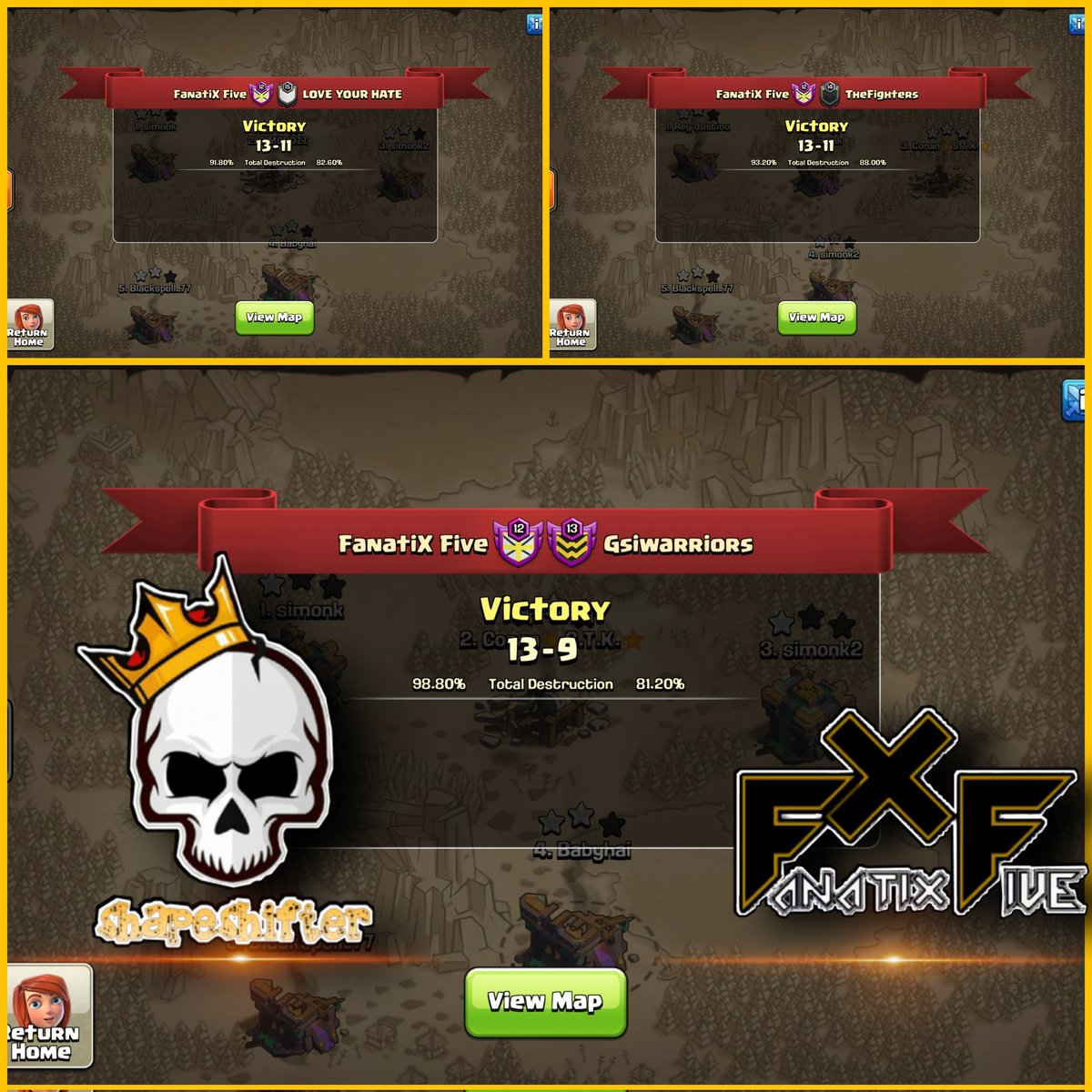 #firstplace
#shapeshifter

We managed to win the first edition of the shapeshifter Cup. Thanks for the well organized Tournament and a big GG to every Team which achieved his goals for the Cup!
---
Sieg im ersten Shapeshifter Cup. #FxF