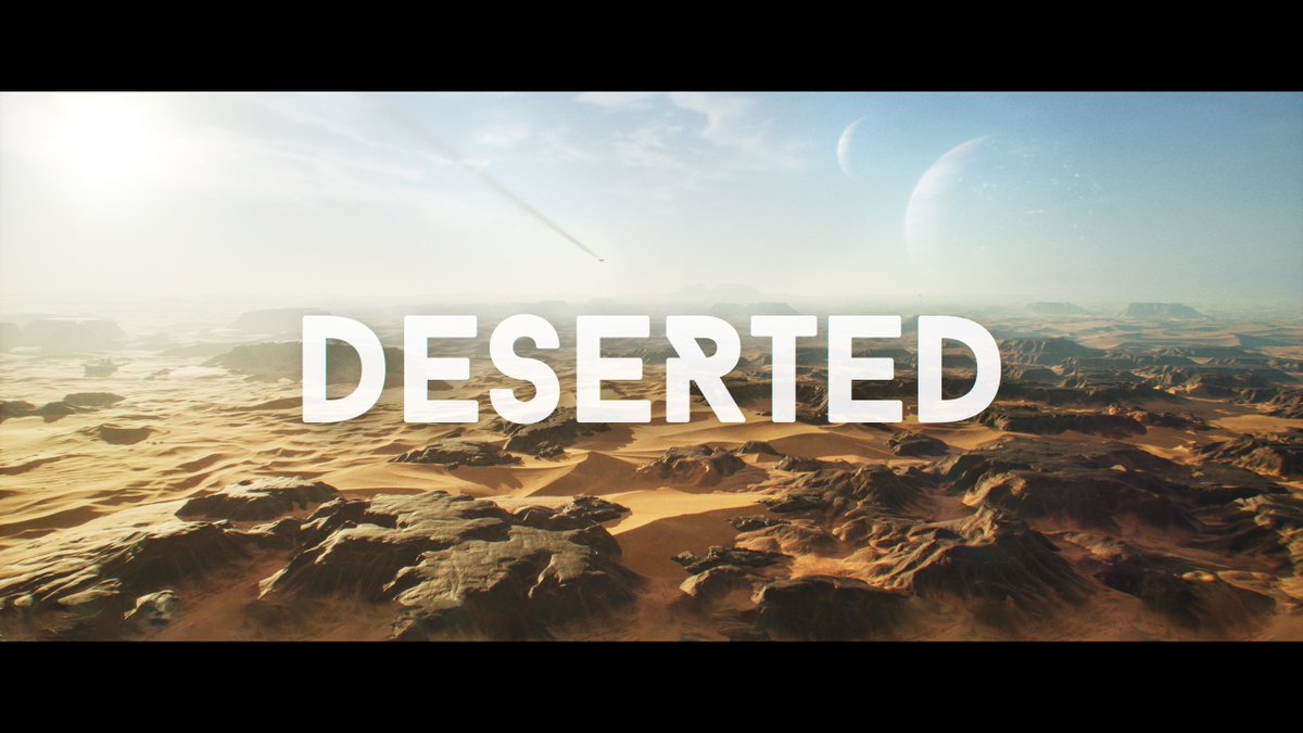 I'm super excited to show you a project I've been working on for almost a year! 😓😄
A CGI short film Deserted made with #Houdini, #Substance3DDesigner and #UE5.

artstation.com/artwork/L3n905 
vimeo.com/628967524

Enjoy! 😉

#procedural #3DArt <a href="/sidefx/">SideFX</a> <a href="/Substance3D/">Adobe Substance 3D</a> <a href="/UnrealEngine/">Unreal Engine</a>