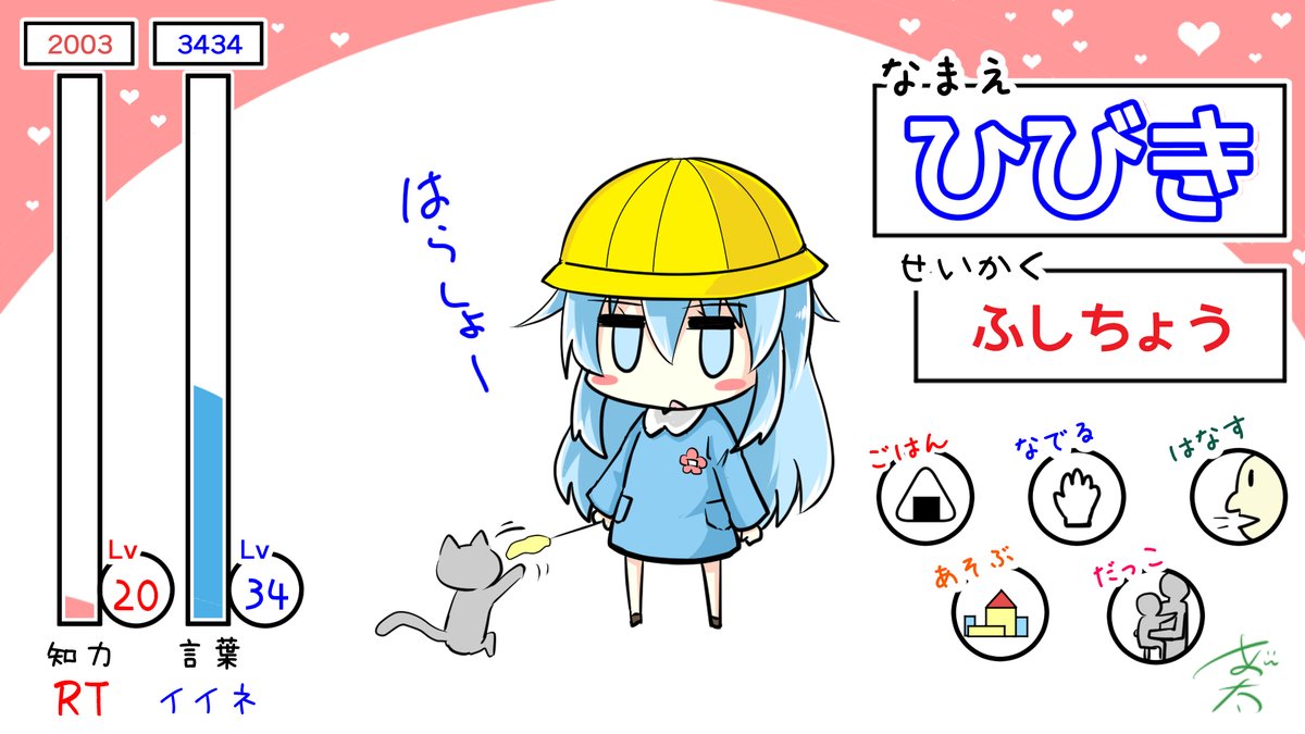 #みなさん去年の今頃はどんな絵描いてましたか 

RTとイイネで成長する響シリーズ
一番日付が近いのが4枚目の「ふる～とぅ～」 