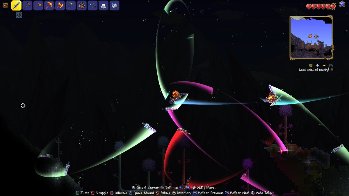 firehawkd's tweet photo. Who needs effort when you have a magic rave sword? #Terraria
#Xbox #XboxGamePass #achievements #smallstreamer #achievementhunter #smallyoutuber #ReLogic #gaming #505Games #DRStudios https://t.co/lGbQ56F9EJ