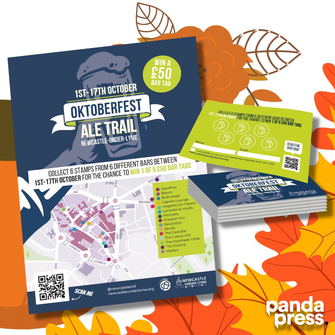 PandaPressStone's tweet photo. π» OKTOBERFEST π»
@newcastlebid
Have arranged a NUL ale trail from the 1st - 17th of October π
Just collect 6 stamps from 6 of the allocated places for a chance to be in with winning 1 of 5 Β£50 bar tabsπ₯
#pandadifference #pandapress #designandprint #newcastleoktoberfest https://t.co/g6v8Vzujwt