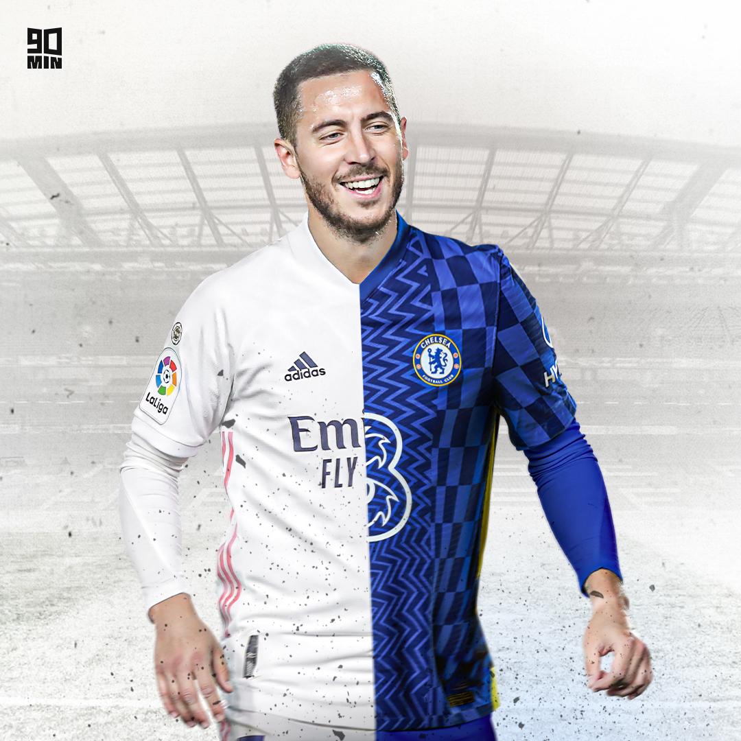 SI_FootballClub's tweet photo. Eden Hazard simply cannot escape that Chelsea return rumour...

One last dance. Would you want him back, Chelsea fans? 🔵 https://t.co/RED0v62Hx3