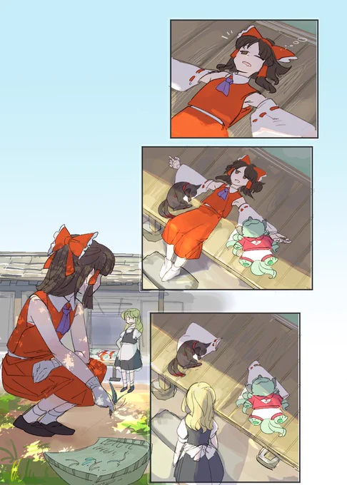 両袖奪わ霊夢 
