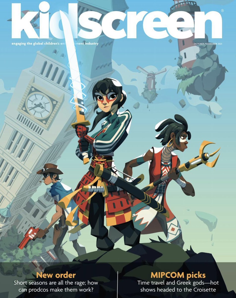 CookbookMedia's tweet image. Cover of @kidscreen! We&apos;re really excited about bringing Aiko and the Masters of Time to #mipcom2021 #animation #scifi @DgitalDimension