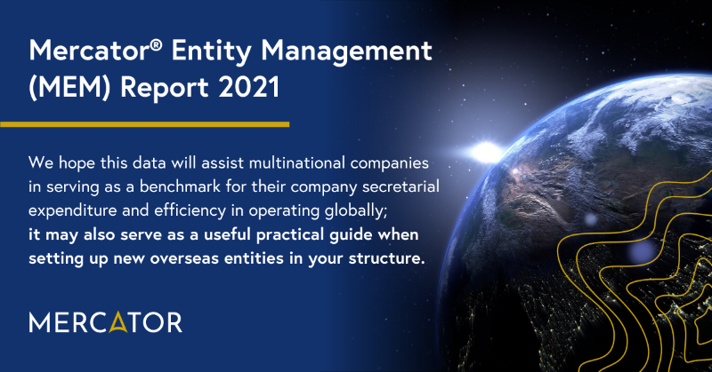 MercatorbyCitco's tweet photo. The data from the Mercator Entity Management (MEM) Report 2021 can help assist multinational companies in serving as a benchmark for their company secretarial expenditure and efficiency in operating globally.
#Mercator #MEMReport