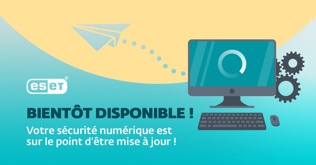 ESET_France's tweet image. 📅 [J - 8] 🎊
La vision de la sécurité numérique ESET est celle de l&apos;excellence et de l&apos;amélioration continue ! Restez connectés la dernière mise à jour de nos produits de sécurité est bientôt disponible 😉 

#ESETNOD32Antivirus #ESETInternetSecurity #esetsmartsecuritypremium