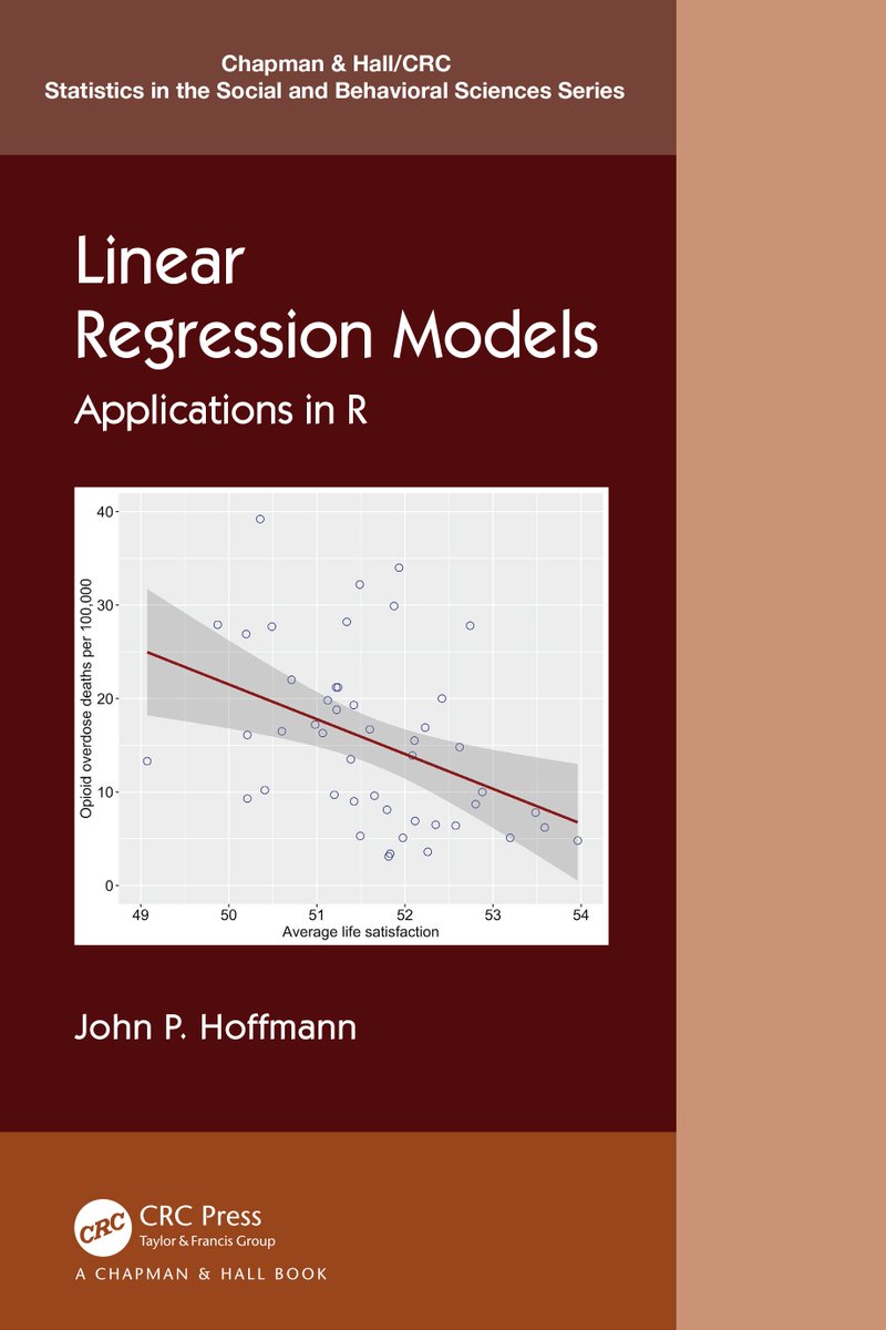 Dr. John Hoffmann just released a new book titled 'Linear Regression Models: Applications in R'! #RStats #Statistics #regression #LinearRegression 

routledge.com/Linear-Regress…