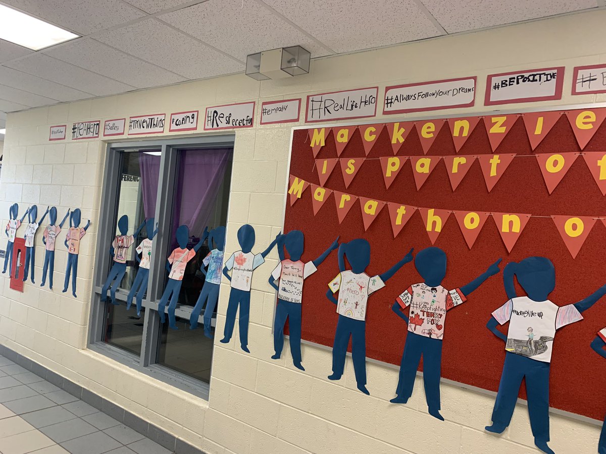 GGrossmanBly's tweet photo. @MackenzieGlenPS worked together to participate in Terry fox’s Marathon of Hope #TerryFoxEvent https://t.co/4So8rQNCGr