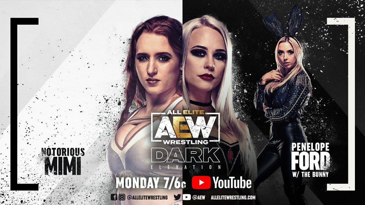 LuisQWorks's tweet photo. Pro-wrestlingโs #NumberOneAngel Notorious Mimi makes her AEW debut against the #SuperBadGirl Penelope Ford tonight on #AEWDarkElevation ๐ฅ https://t.co/5PtWiGv0sa