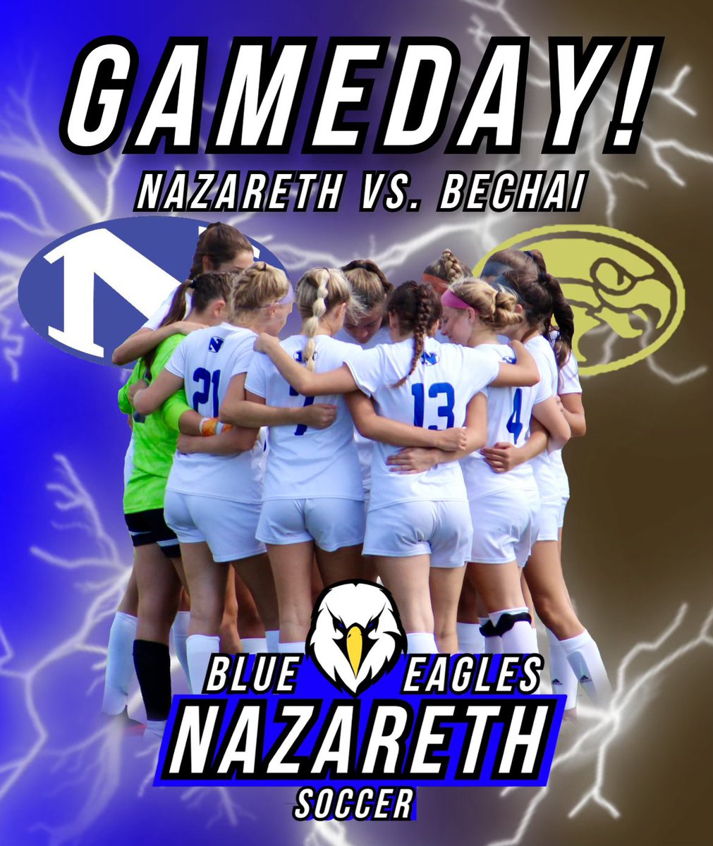 NazGirlsSoccer's tweet photo. Naz Girls Soccer last regular season home game! Jv 5:30 and V 6:30 v Beca. #nazarethstrong #⚽️family @NazHSPrincipal @NAHSBlueEagles https://t.co/lI0Tnz3iES