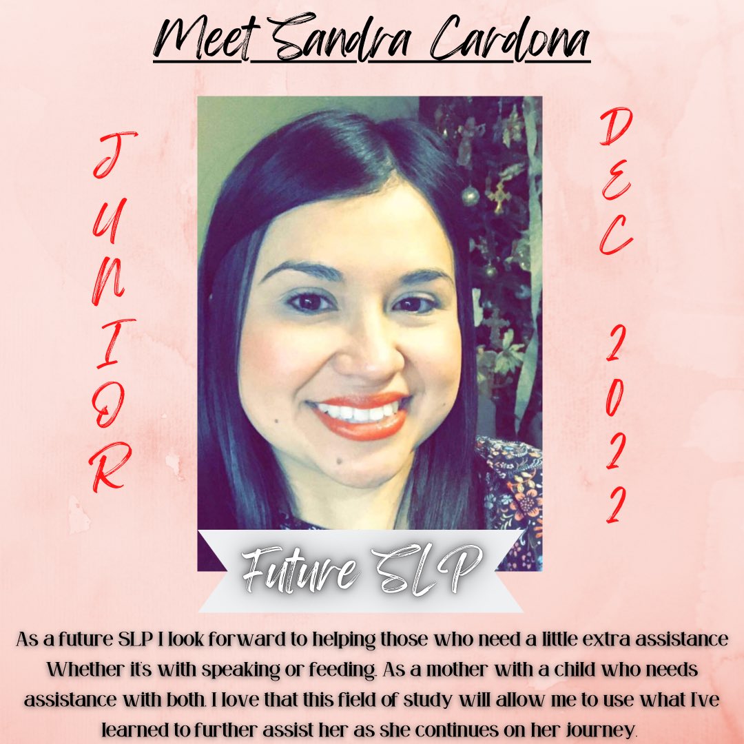 nsslhatamuk's tweet photo. 🐗 MEMBER SPOTLIGHT 🐗

Everyone meet Sandra! She is one of our Juniors that is graduating Dec 2022🎓 📚 https://t.co/lS1WXfwnhu
