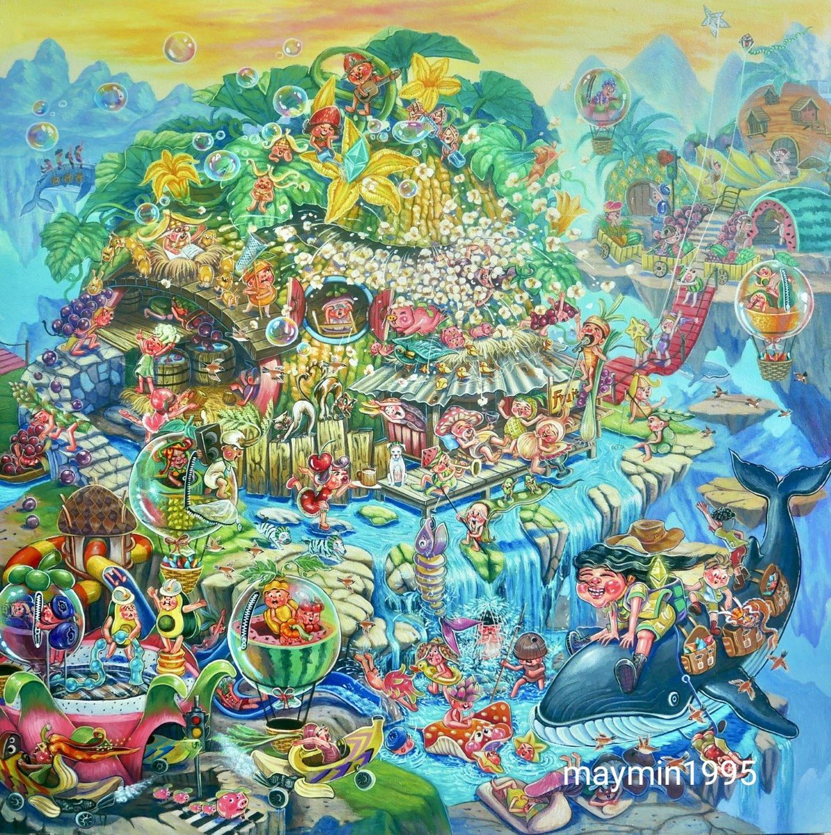 maymin915's tweet photo. Hello 👋 
my 4th piece has arrived.
available on @withFND 
🤓you can visit at 🤓
https://t.co/l1SZrdIdo7
Hope you enjoy my work 🥑🌽🍒🍌🍐🥕

#NFTs #NFTTHAILAND #NFTCommunity #nftcollectors #NFTdrops #NFTshilling #Foundation https://t.co/RB3BWeJeQQ