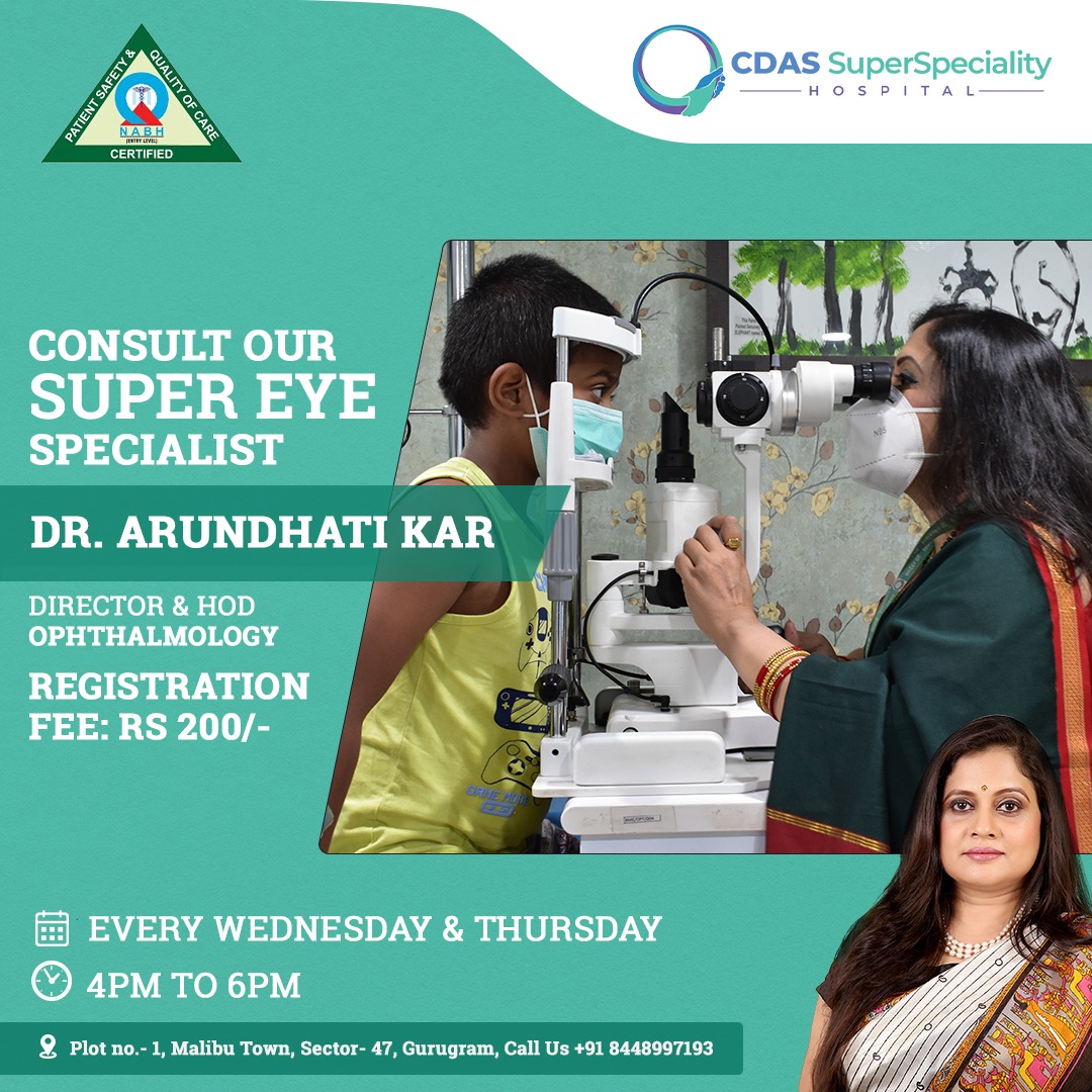 cdashospitals's tweet photo. An OPD eye camp for all your eye care needs! Register today to get consultations from our expert eye specialist, every Wednesday and Thursday. 
#eyecare #eyes #optometrist #vision #eyewear #eyecaretips  #ophthalmology #eyedoctor #cataract #cdashospital #Glaucoma #gurgaon https://t.co/5urSwzNjhB