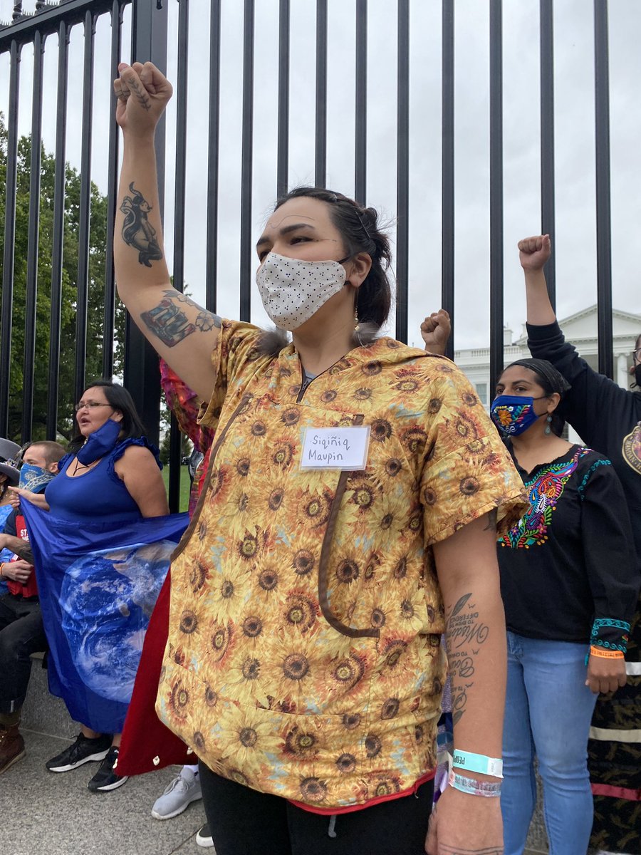 IENearth's tweet image. ⚠️ HAPPENING NOW ⚠️ DC law enforcement has brought out the LRAD to use against elders on Indigenous Peoples’ Day!