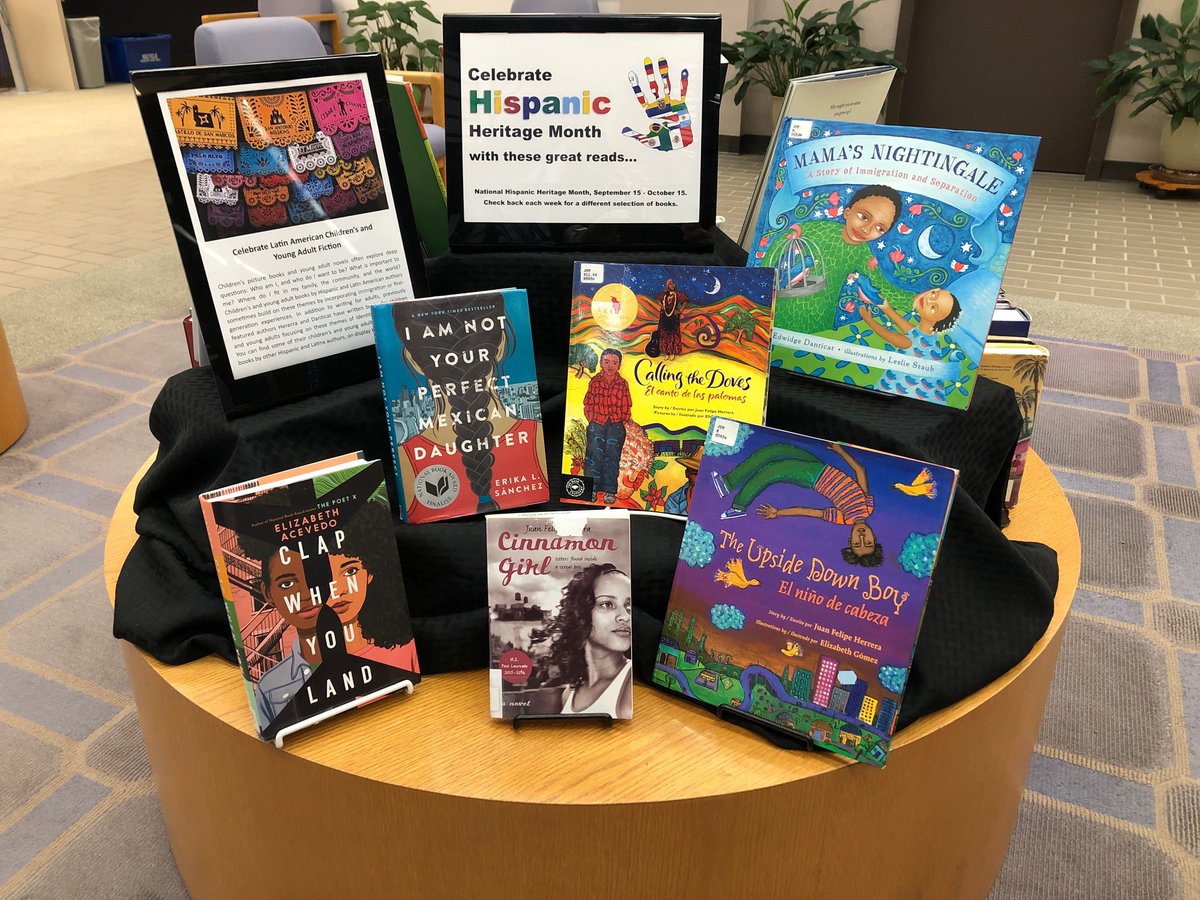 Celebrate the last week of Hispanic Heritage Month by checking out the children's and young adult books on display in our lobby!