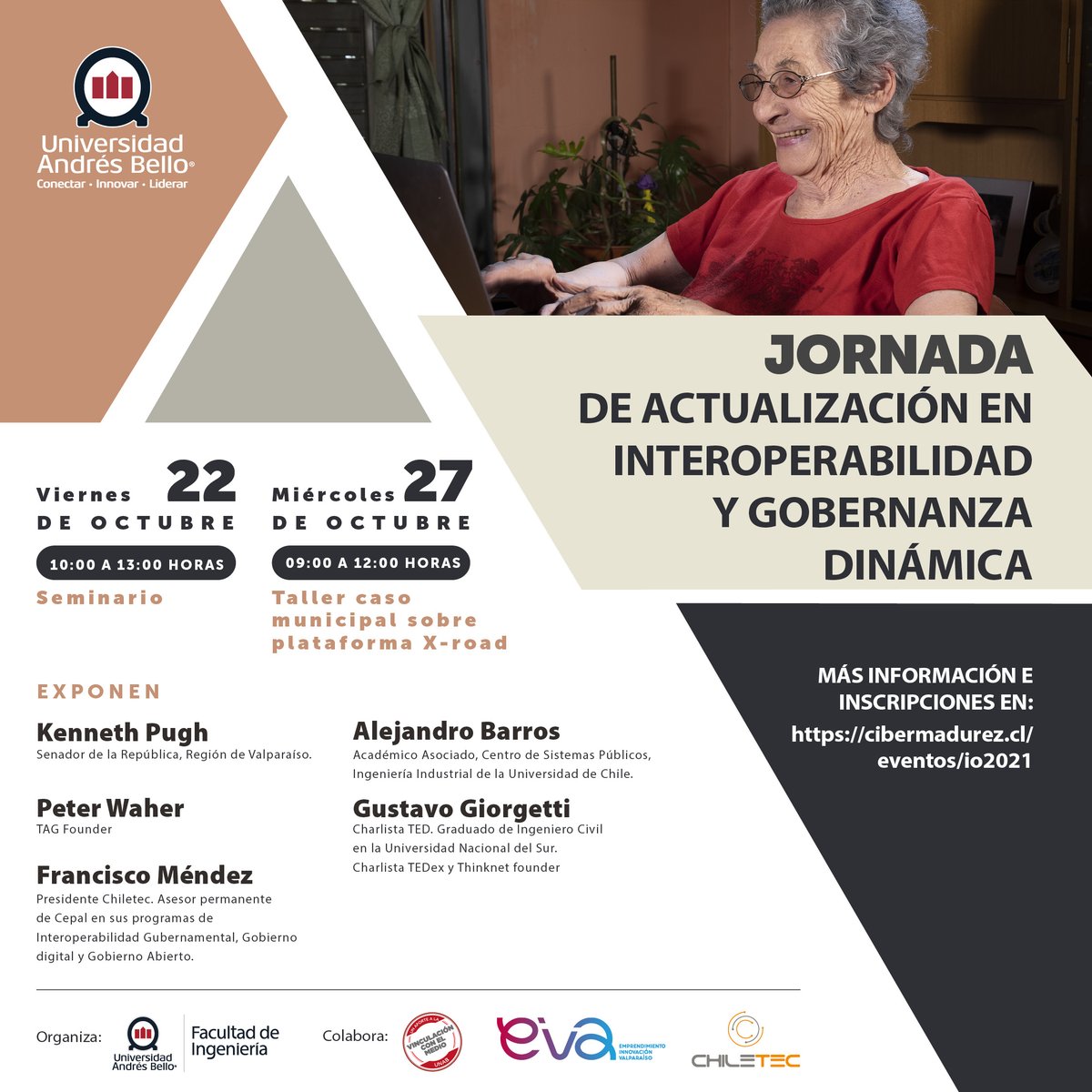 Jornada de actualización en interoperabilidad y gobernanza dinámica. Reserva tu lugar en el taller - son solo 50 cupos.
