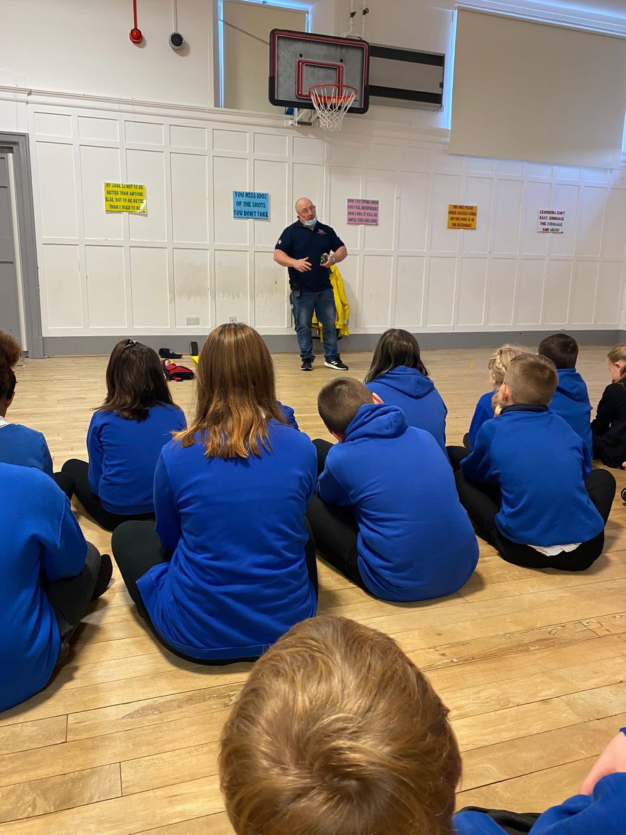StAndrewsFraser's tweet photo. P5R and P5/6O learned a lot about Fraserburgh Lifeboat when Coxswain Victor Sutherland came to visit! https://t.co/N7MhBVCg5f